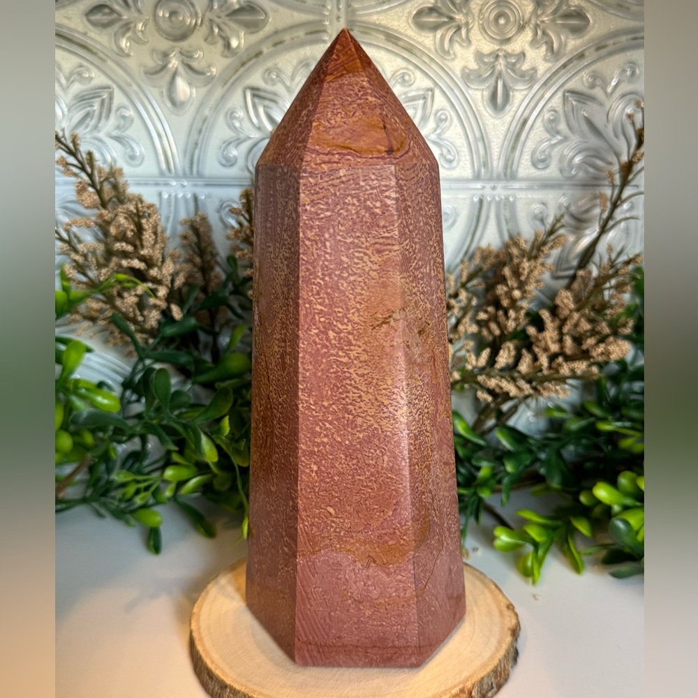 XL Pink Sea Jasper Tower
